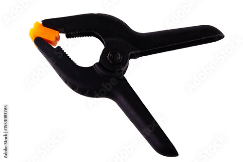 Papier peint Spring clamp isolated on white background