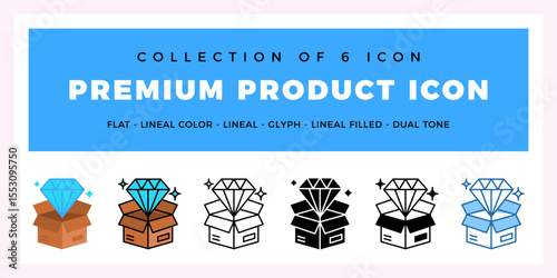 Pack of 6 Vector premium product icon