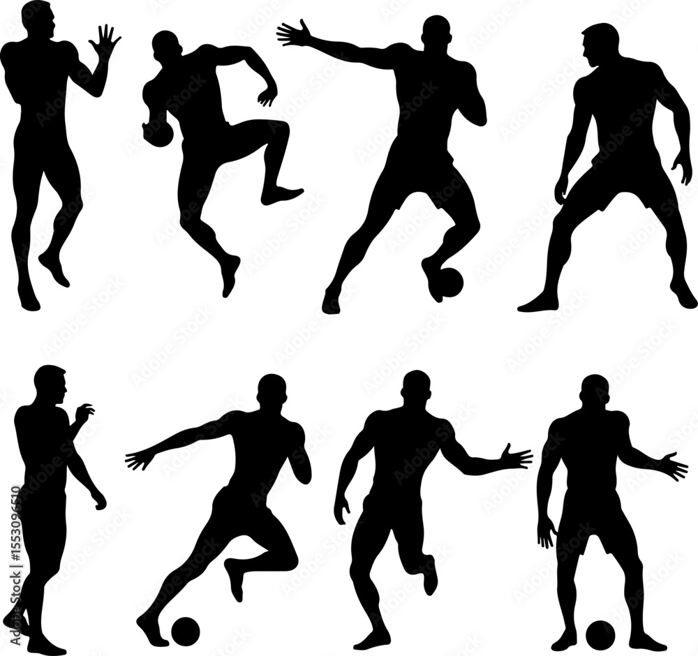 Fototapeta premium American football, football, players, NFL, trophy vector bundle