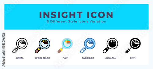 Insight vector icons designed. icon symbol set.