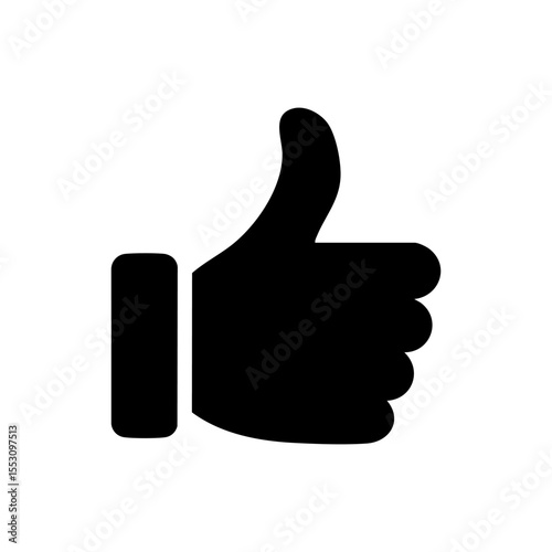 like icon.like icon vector isolated on white background. Thumbs up icon. social media icon.Symbol of finger up, thumb up in flat style isolated on white background.Positive and negative choice.