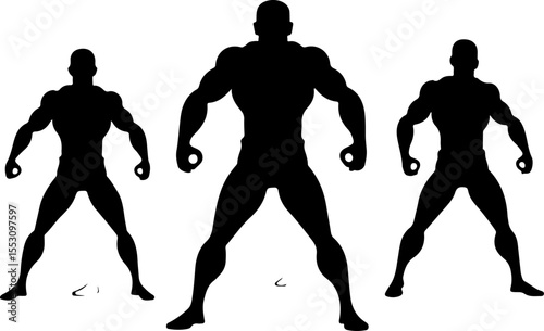 American football players  sports action athletes black vector bundle