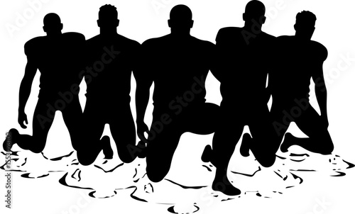  American football, football, players, NFL, trophy vector bundle