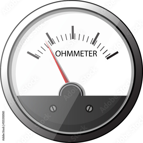 Analog Ohmmeter Vector Illustration