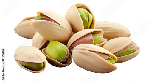 Delicious Pistachios Nuts Closeup Shelled Food Photography