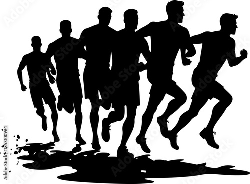 American football players  sports, action  vector bundle