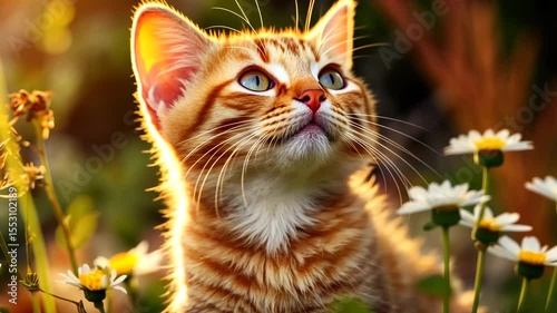 Happy Cat in the Sunlight