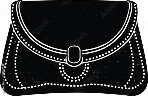Silhouette of a Clutch Purse