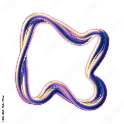 3d Abstract element with gradient