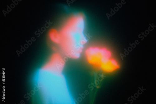 Abstract Romantic Ghost Background