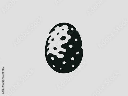Vintage engraved potato silhouette vector logo for traditional pubs or breweries