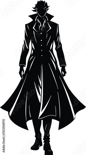 Silhouette of a Long Coat