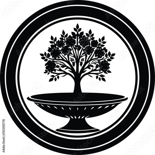 Silhouette of an Offering Plate