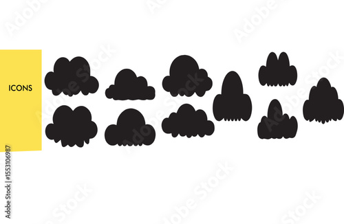 Cloud Collection Set - Isolated Weather Vector Illustrations (Cumulus, Cirrus, Storm) - Sky & Climate Clipart for Design
