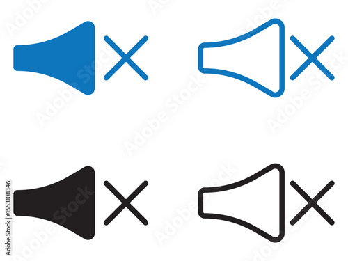 Volume icon set. Volume solid and line icon set. vector illustration. eps file.