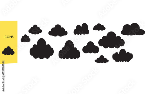 Cloud Collection Set - Isolated Weather Vector Illustrations (Cumulus, Cirrus, Storm) - Sky & Climate Clipart for Design