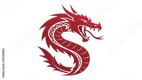 Wallpaper Mural Chinese New Year celebration with Dragon illustration in vintage art style
 Torontodigital.ca