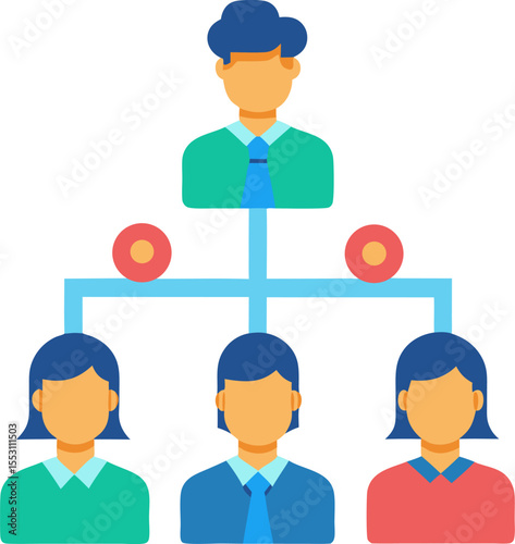Set of vector business people icons illustrating diverse office workers, teams, and user avatars