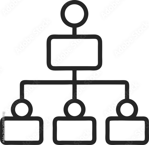 Cloud computing network with a laptop displaying various technology icons, symbolizing a digital business internet concept