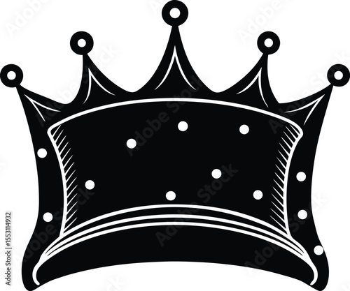 Silhouette of a Crown on Pillow