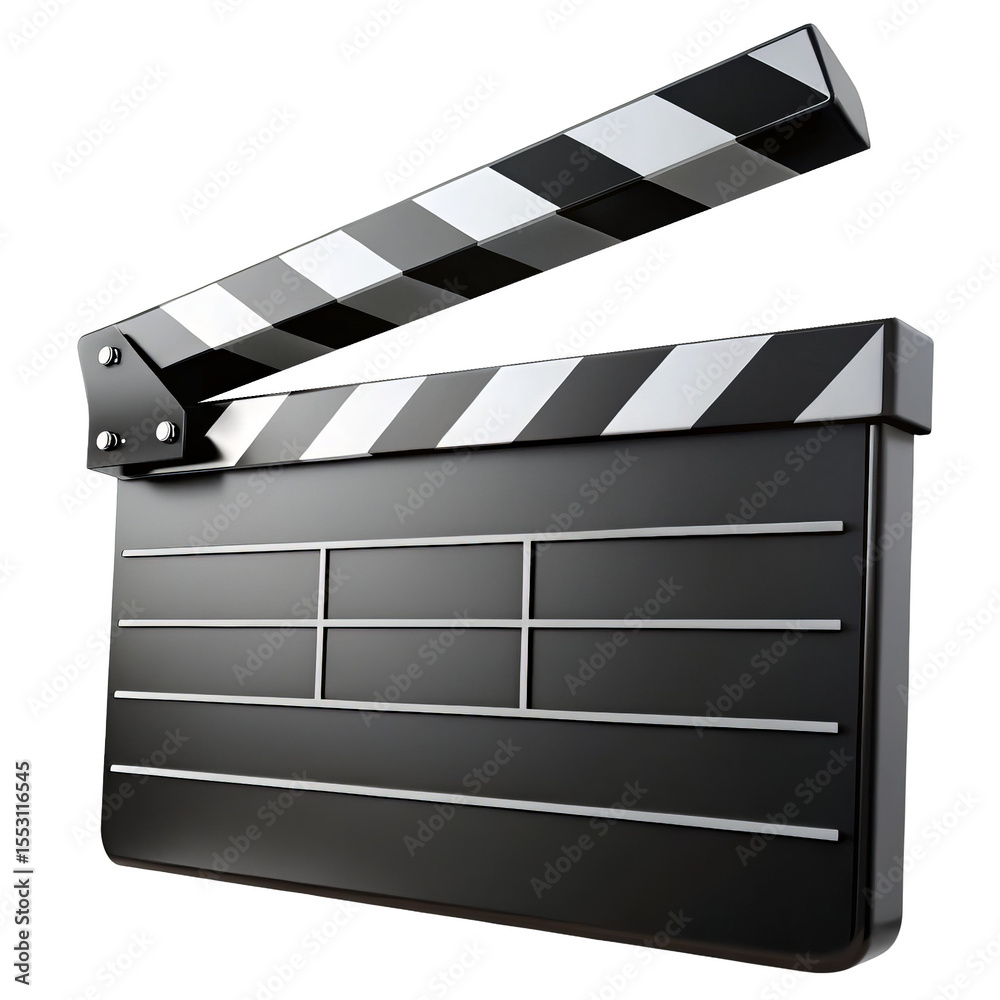 Fototapeta premium clapperboard PNG, transparent background