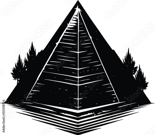 Silhouette of a Pyramid