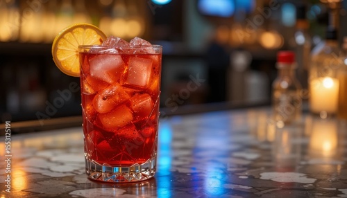 cocktail at night
