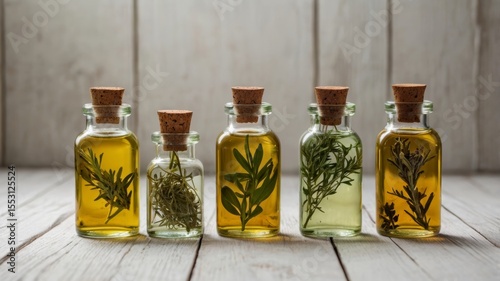 Aromatic_Herb_Infused_Oils_in_Glass_Bottles