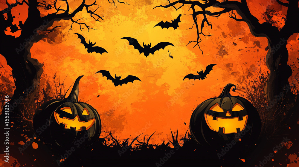 halloween background with pumpkins halloween background with pumpkins