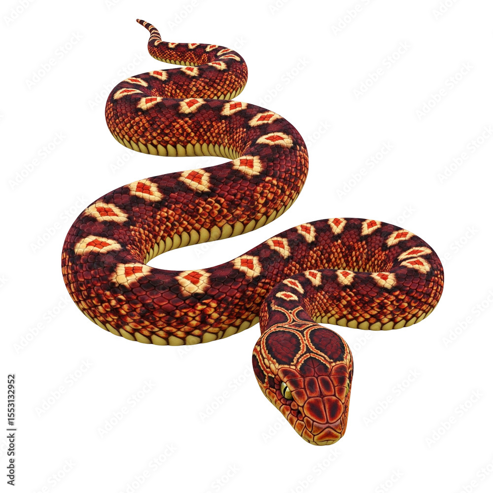 snake on white background snake on white background