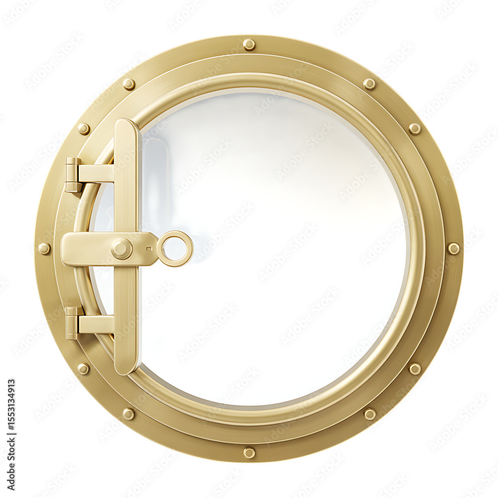 Obraz premium Brass Porthole Window