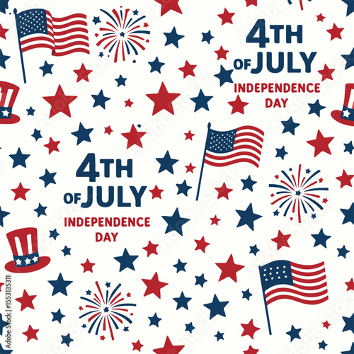 american flag background - 4th july independence day