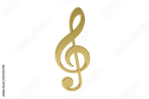 Golden Treble Clef Icon