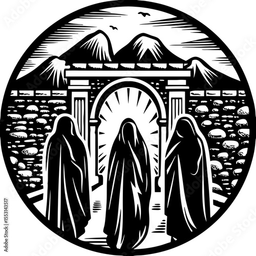 Temple Gate Illustration Guide