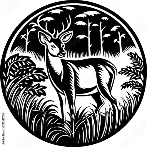 Deer Forest Illustration Guide