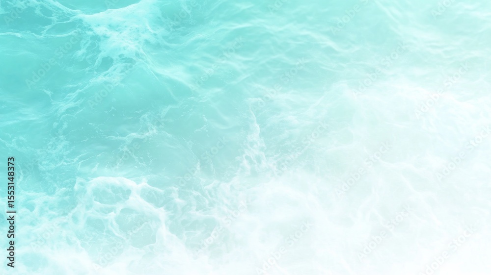 Obraz premium Turquoise ocean waves textured gradient for creative background design