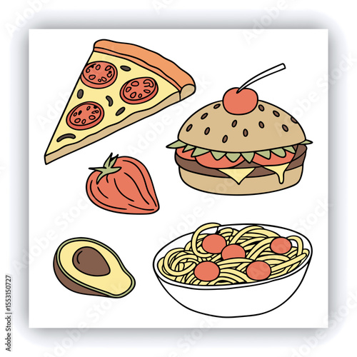 Baked vegetables and pieces of pita bread in metal brazier. Fried eggplant, potatoes, peppers, tomatoes in pan. Vegetarian dish. View from above. Wooden background. Copy space