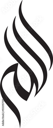 This image features an impressive **Phoenix** depicted in a bold, black-and-white style within a circular outline. Its widespread wings and upright posture convey readiness for flight and resurgence. 