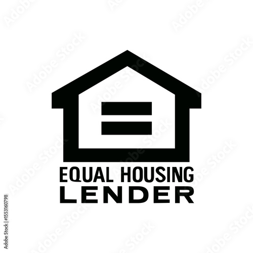 EQUAL HOUSING LENDER VECTOR ICON BLACK