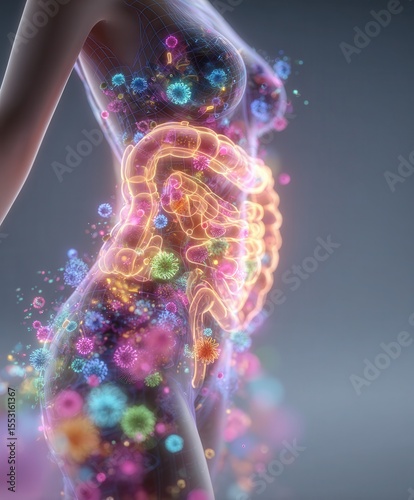 the work of beneficial bacteria in the intestines