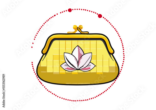 Timeless Yellow Bag with Lily and Plaid, Vibrant Handbag with Floral Arrangement, Designer Plaid Purse with Nature Motif, Colorful Accessory with Spring Flower Decor
