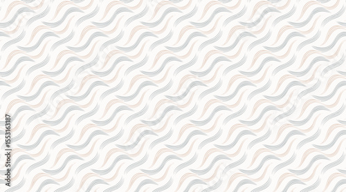 Gray watercolor wave pattern Seamless abstract background with hand-painted artistic brush strokes