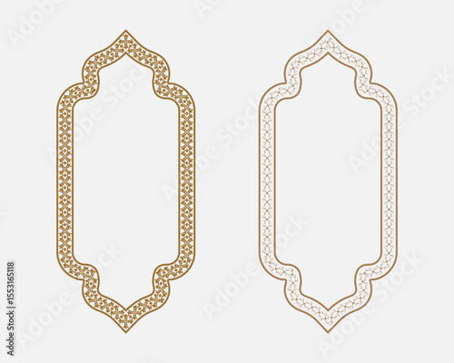 Botanical art frame pack decorative border and textbox floral vectors