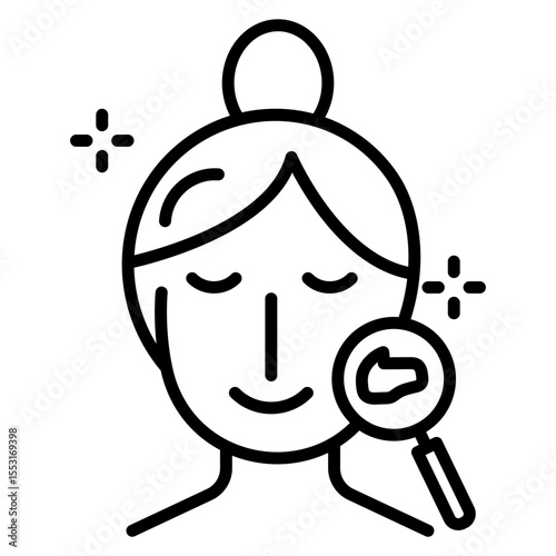 Acne Scar Treatment Vector Icon