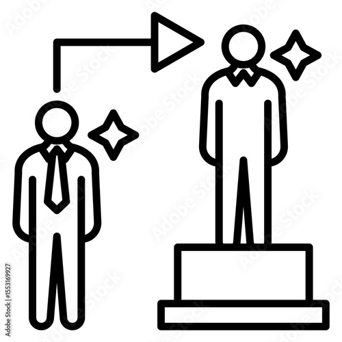 Change Leader Vector Icon