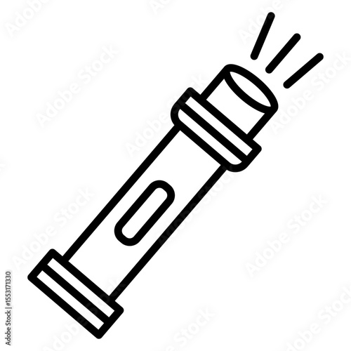 Flashlight Vector Icon