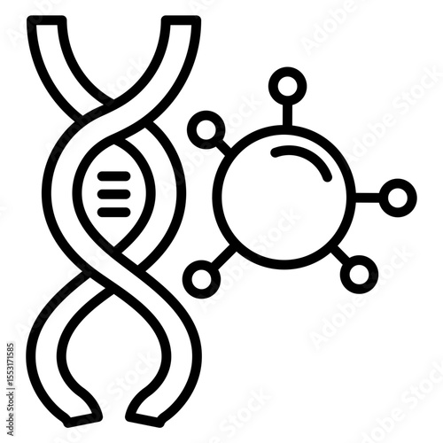 Genetics Vector Icon