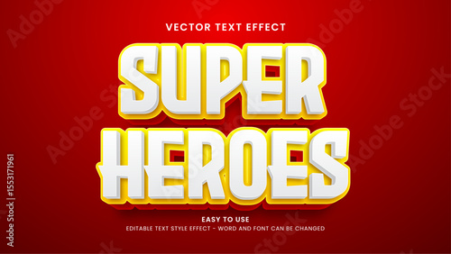 super heroes editable text effecr