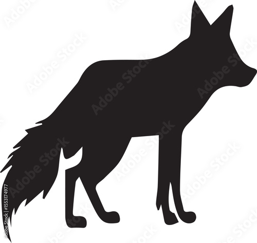 Fox Silhouette  - Wild Animal Vector Illustrations