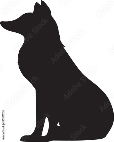 Fox Silhouette  - Wild Animal Vector Illustrations